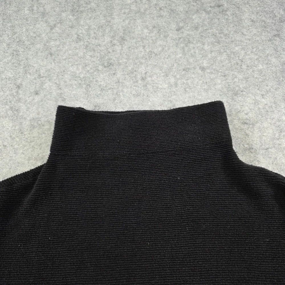Free People Sweater‎ Womens XS Black Turtleneck Oversized Dolman Pullover